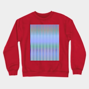 Peacock and Flower (Stripes) Crewneck Sweatshirt